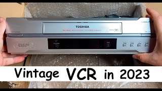Old video recorder Toshiba V-E31R | Unboxing vintage device (VCR)
