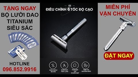 Dao Cạo Râu Cổ Điển Nhật Bản | Tặng Bộ Lưỡi Dao Titannium Siêu Sắc | Free Ship | Hotline: 0968529916