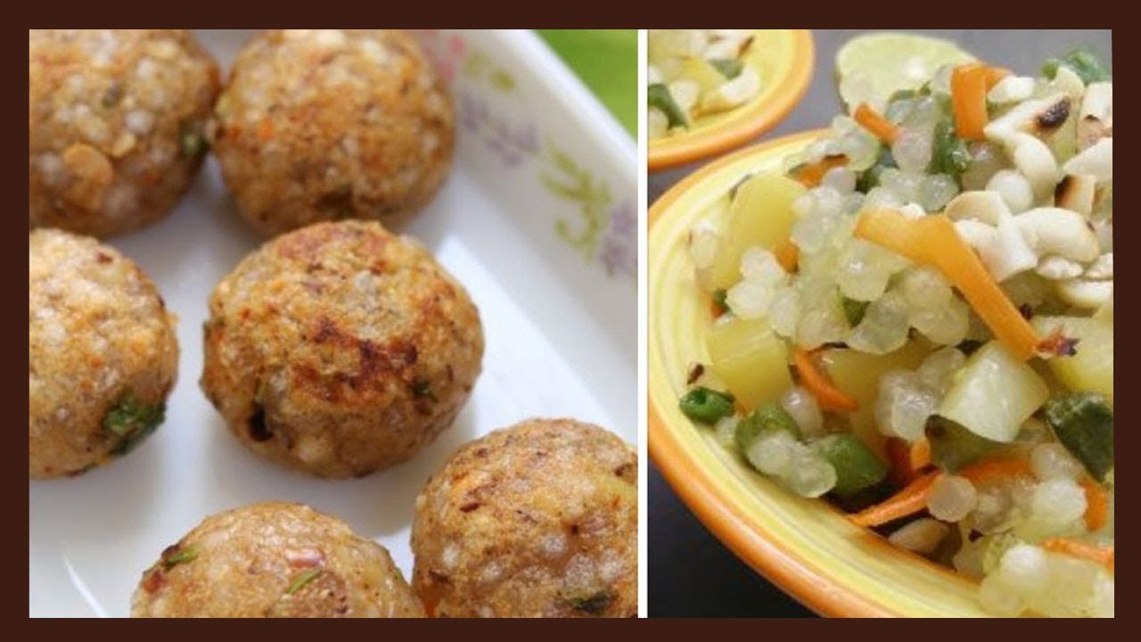 2 Instant Sabudana recipes for vrat/upwas | Recipes for Navratri Fast | Vrat ka khana | Healthy Kadai