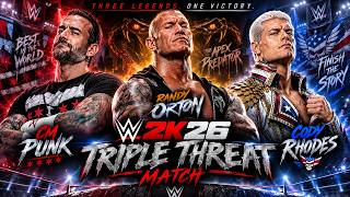 CM Punk vs. Randy Orton vs. Cody Rhodes - WWE Triple Threat Full Match (WWE 2K26)