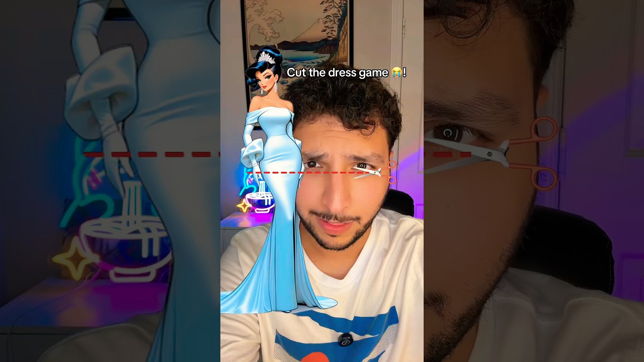 Cut The Dress Filter Is So Weird 😱!? #dress #filter #gaming #challenge #shorts