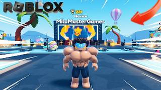 IM SO STRONG IN THIS GAME!! (Roblox Gym Star Simulator)