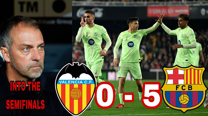 Valencia 0- 5 Fc Barcelona (24/25 Copa DelRey), Ferran Torres hattrick sends Barca into semis. 🦈🔥💙❤️