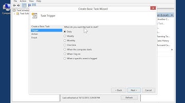 Windows 8.0 Professional - Schedule a Task using Windows Task Scheduler
