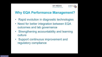 Performance management in External Quality Assessment (EQA)