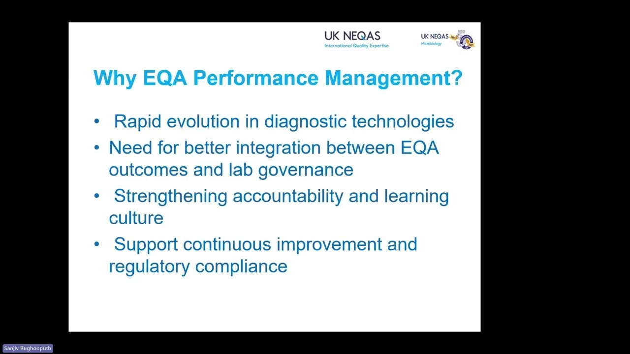 Performance management in External Quality Assessment (EQA)