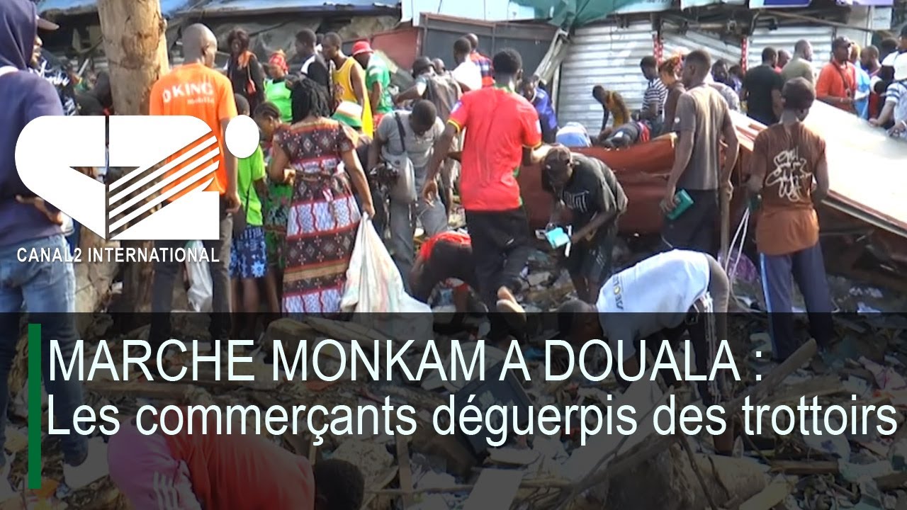 MARCHE MONKAM A DOUALA : Les commerçants déguerpis des trottoirs