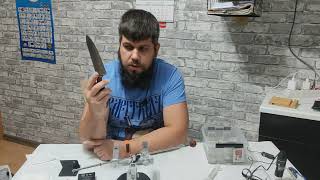 Нож ALEXANDER M PRO AUS-8 G10 серии RUSSO KNIVES от Kizlyar Supreme/Кизляр Суприм, заточка+миниобзор