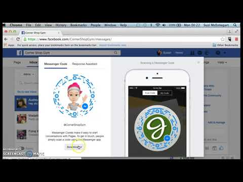 Creating a Facebook Messenger Code