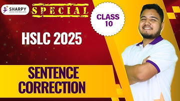 SENTENCE CORRECTION/COMMON ERRORS | CLASS-10 | HSLC 2025 | Bijit Sir #grammar #hslc #SEBA