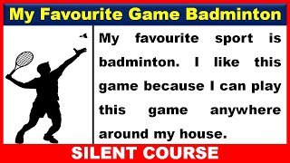 my hobby is playing badminton essay