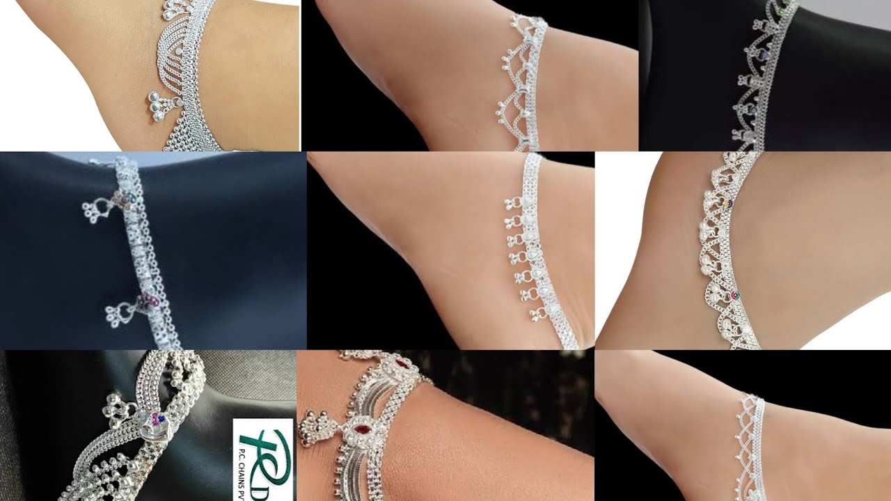 Beautiful silver payal design/latest payal design/silver anklets Nupur new model.