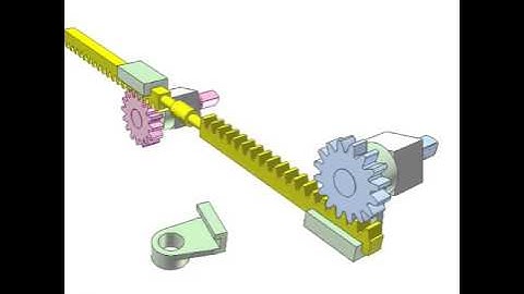 Gear rack mechanism for reversing rotation 2