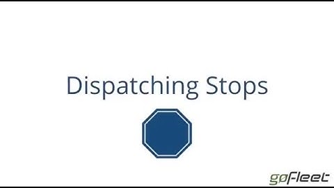 GARMIN Dispatching Feature