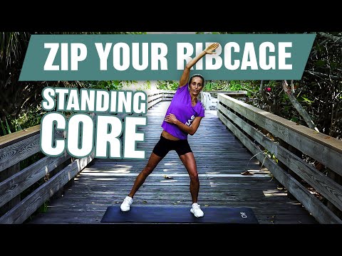 How to Zip Your Ribcage | Standing Core Workout!