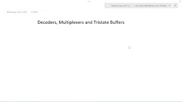 Decoders Multiplexers and Tristate Buffers