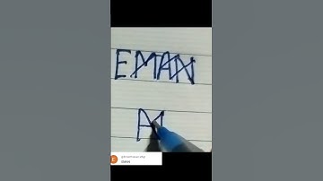 EMAN NAME PROFILE LOGO CREAT 🔥 ✨ 💥 comment your name #viraltrendingshorts  #logodesign #shorts