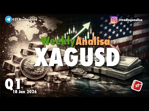Weekly Analisa Teknikal XAGUSD tgl 19-23 Jan 2026