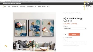 Hướng Dẫn Đặt Tranh Tại Web Vietcanvas.net - Viet Canvas ( Ver PC)