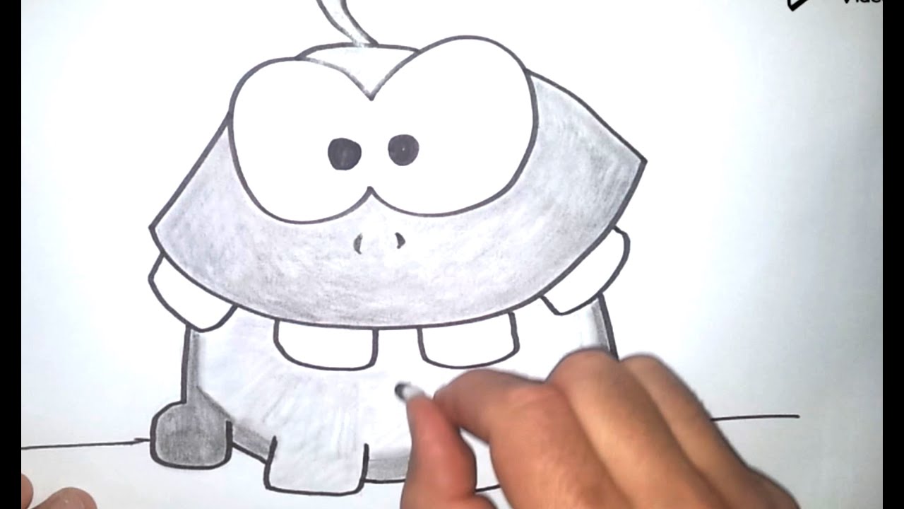 Como Desenhar Cut The Rope Monstro