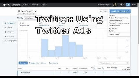 Twitter:  Using Twitter Ads | THFC