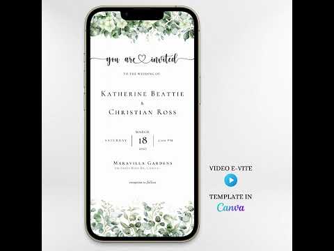 Wedding Video E-invite,