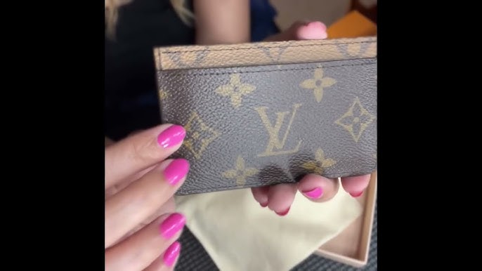 Louis Vuitton Unboxing Card Holder Monogram Reverse 