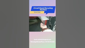 PCB recycling: PCB recycling machine to separate precious metals from waste circuit boards