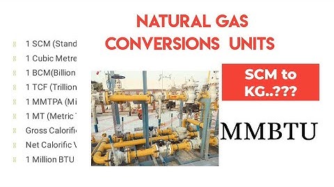Natural Gas conversions | SCM to KG | MMBTU | TCF | MT | swarendra #cng #unitsandmeasurements