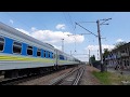 🇺🇦 4K 60 FPS 130 км/час Електровоз ЧС4-211 з поїздом IC 749 Київ-Івано-Франківськ