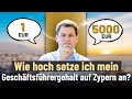 So hoch sollte dein Geschäftsführergehalt auf Zypern sein. #ZypernLimited #GeschäftsführerGehalt