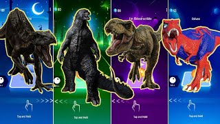 Indoraptor vs Godzilla vs Jurassic World vs TRex Spider Man | Coffin Dance