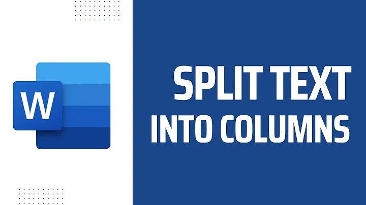 How To Split Text Into Two Columns In Word