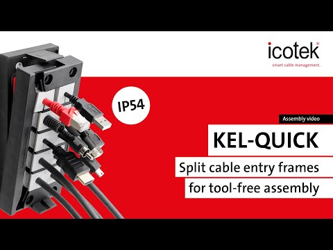 Split cable transit KEL-QUICK for tool-free assembly | icotek