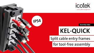 Split cable transit KEL-QUICK for tool-free assembly | icotek