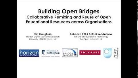 Building open bridges