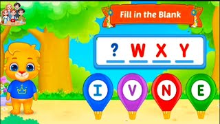 Fill IN The Blank IN learning Video / Abc for kids|Best learning video for kid / Ahmad kidko screenshot 5