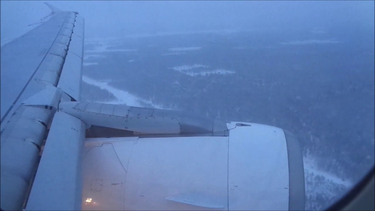 Finnair A321 Helsinki-Kuusamo takeoff & landing