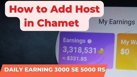How to Add Host in Chamet || Free || #chametagency