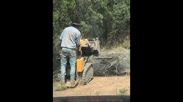 HYSOON HY280 MINI LOADER FENCE CLEARING