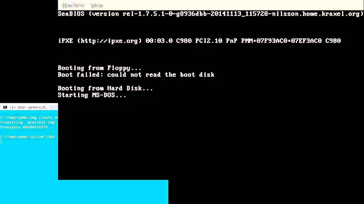 Creating MSDOS 6.22 Bootable Image with Qemu