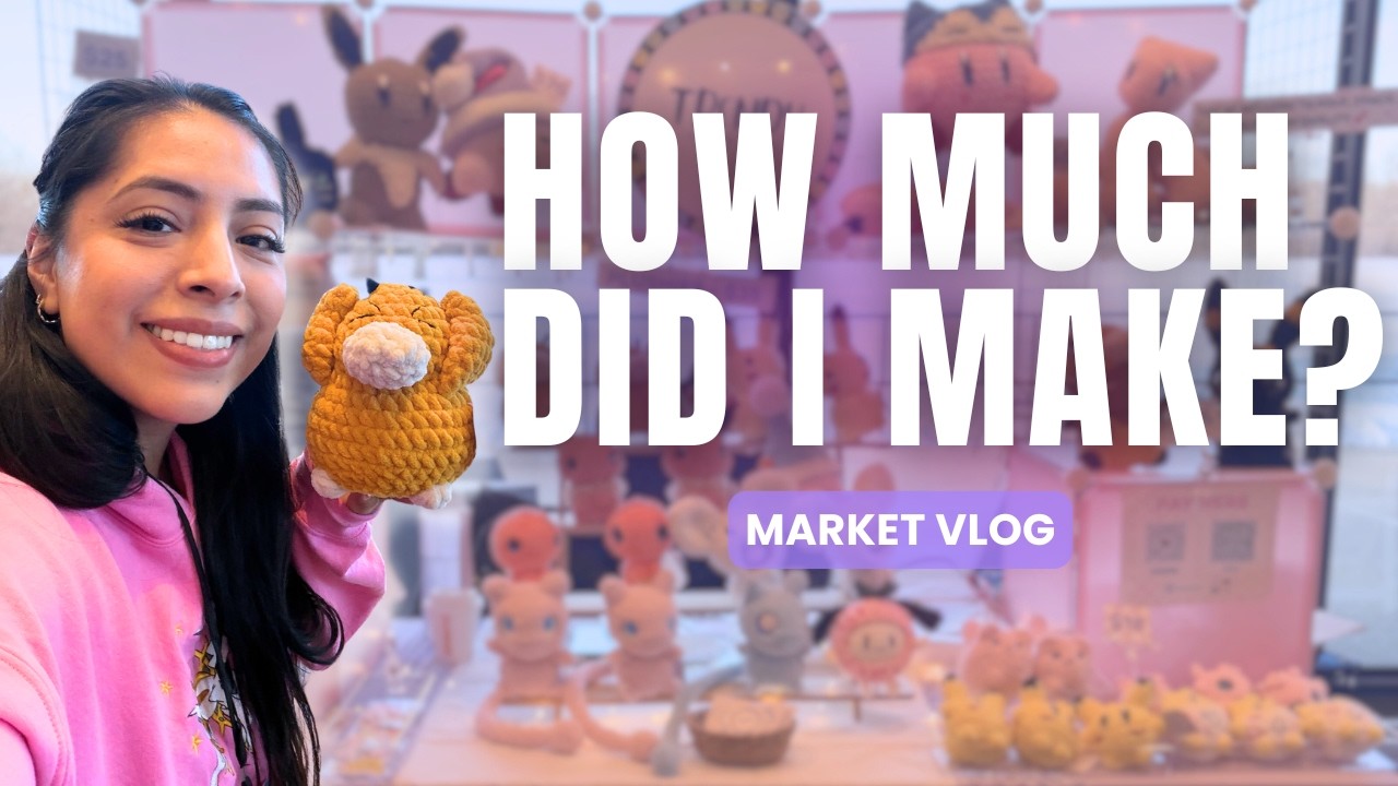 Come With Me to a Pokémon Market | Crochet Vendor Vlog