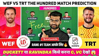 WEF vs TRT Dream11 Team, WEF vs TRT Dream11 Prediction, Welsh Fire vs Trent Rockets The 100 screenshot 5