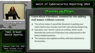 CC13: Worst of Cybersecurity Reporting 2024