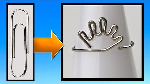 Paperclip Hand Ring DIY Jewelry Making Tutorial