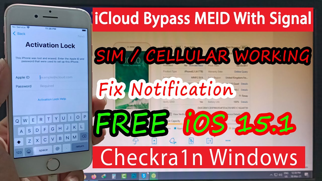 Nov 2021 Icloud Bypass Windows Checkra1n Jailbreak Ios 15 1 Iphone 7 Gsm Icloud Fix With Sim Net Youtube