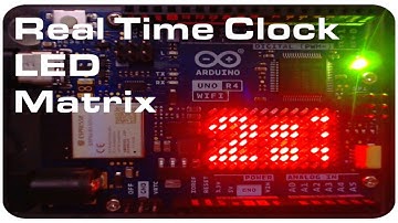 Real Time Scrolling Clock on the Uno R4 WiFi LED Matrix