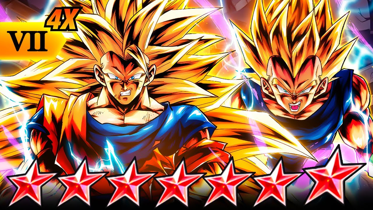 (Dragon Ball Legends) 4x ZENKAI BUFFED 14 STAR SSJ3 GOKU & SSJ2 VEGETA ARE AN AOE NUKING MACHINE!