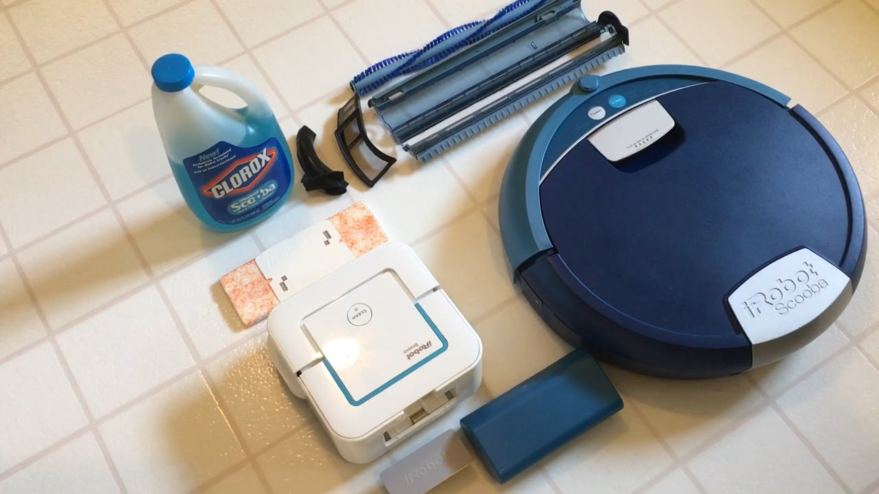 Irobot Scooba Vs Braava Jet Pre Cleaning Setup And Post Cleaning