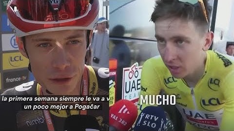 "Annoying Pogacar" Vingegaard, Van Aert | Post-Race Interview | Stage 7 | Tour of France 2025
